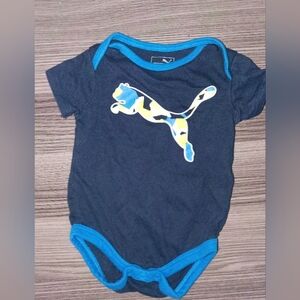 Baby Boys PUMA 3/6m One Piece Onesie Bodysuit